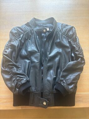 KRMA by Nicholas Bowes black leather jacket. Discontinued!